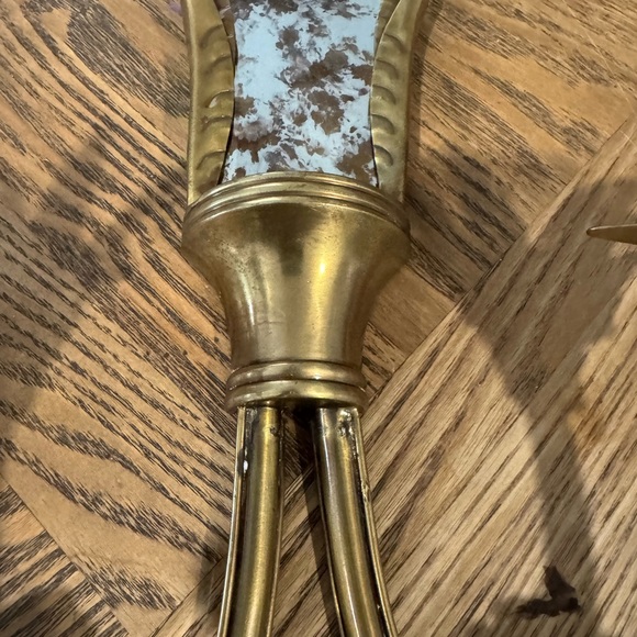 Vintage Brass Wall Sconces - Picture 5 of 10